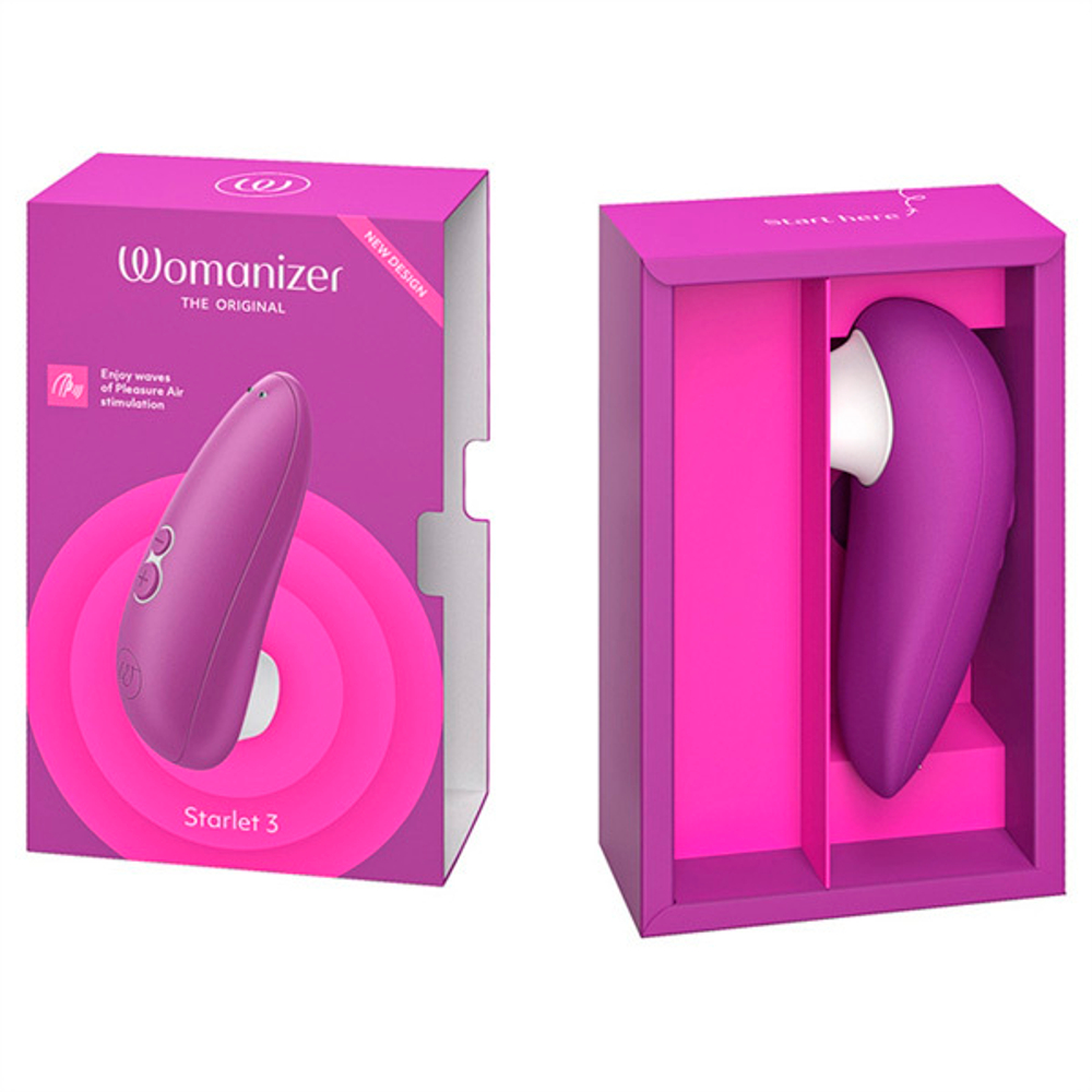 Фиолетовый бесконтактный клиторальный стимулятор 11,7см Womanizer Starlet 3 Violet WZ231SG4