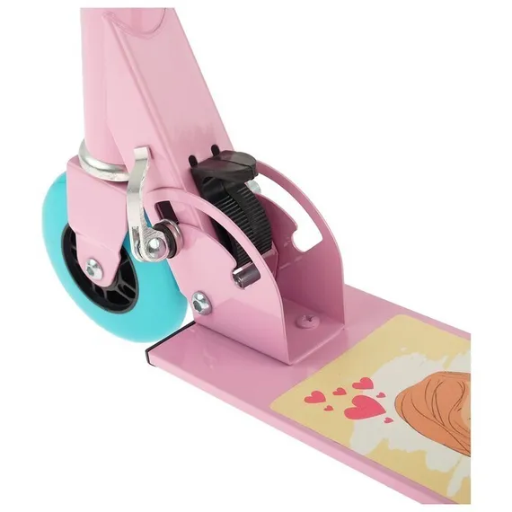 Самокат-снегокат зимний 2 в 1 «Красотка», цвет розовый