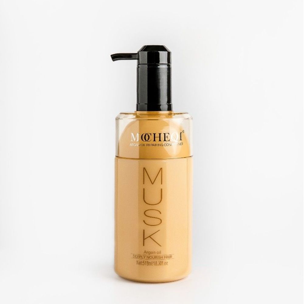 MOCHEQI MUSK Argan oil repairing conditioner (желтый), 518 мл