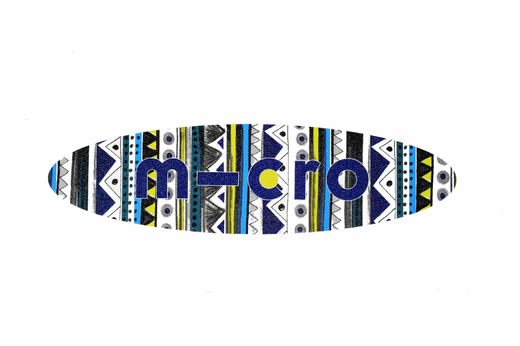 Противоскользящая наклейка для SPRITE SE синий ацтек