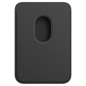 Чехол-бумажник Apple MagSafe для iPhone, кожа, чёрный