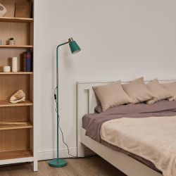 UML-T700 E27 GREEN Торшер напольный под лампу Е27. 40W. с регулировкой наклона. Механический выключатель. Зелёный. ТМ Uniel