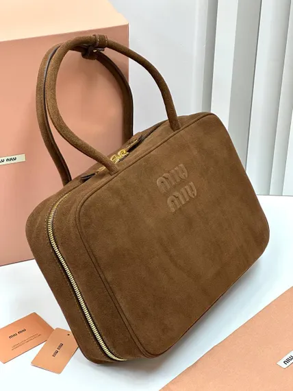 Сумка MIU MIU замшевая, коричневый