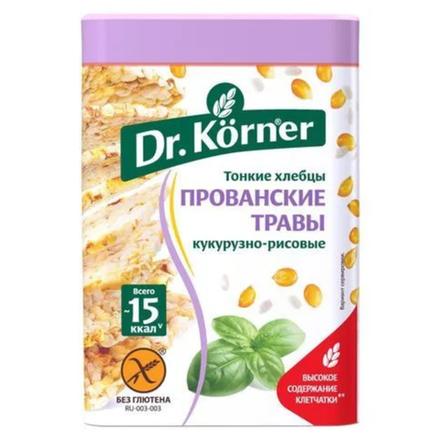 Хлебцы Dr.Korner с прованскими травами 100 гр