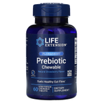 Life Extension, Florassist, жевательный пребиотик, натуральная клубника, 60 вегетарианских жевательных таблеток (1400 мг в 1 таблетке)