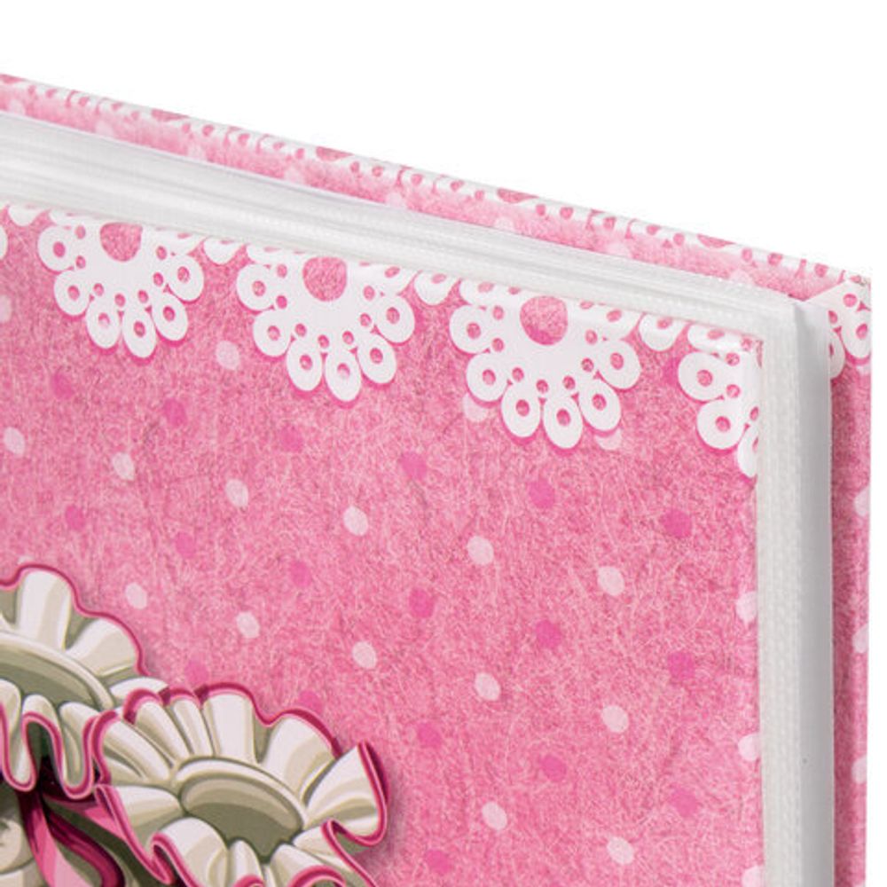 Фотоальбом BRAUBERG "Baby shoes" на 200 фото 10х15 см, твердая обложка, термосклейка, розовый, 39114, 391148