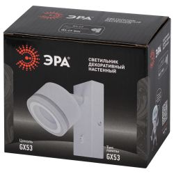 Светильник настенный ЭРА WL49 WH GX53 IP20 белый