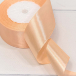 Лента Атласная 3,8см х 28м Сатин (Персиковый)