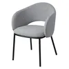 Стул Jude, серое букле, черные ножки