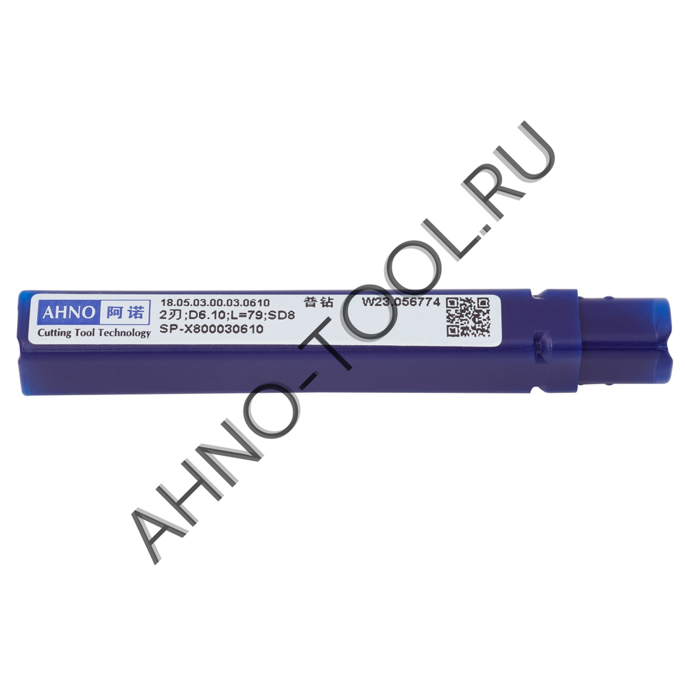 Сверло  6.1мм  твердосплавное 3D без подвода СОЖ. SP-X800030610 VHM AHNO по стали, чугуну, нерж. и ж