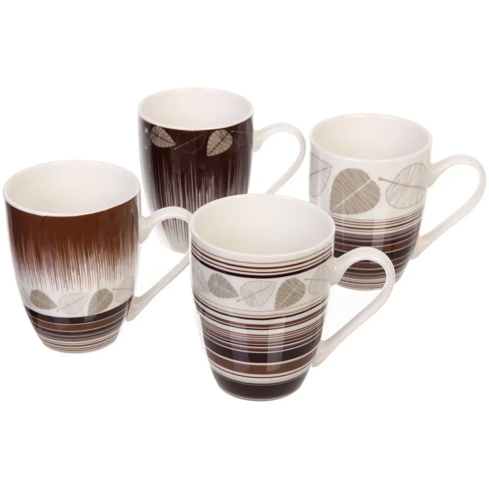 Кружка керамическая 350мл «Вечерние листья»