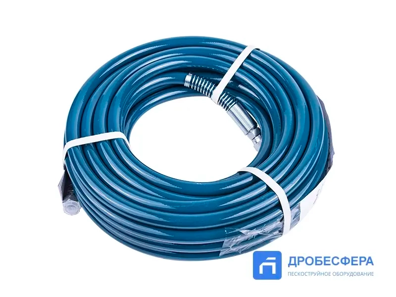 Шланг для окрасочного аппарата 250 бар 15 метров 3/8" бирюзовый арт. DP-637H07-15