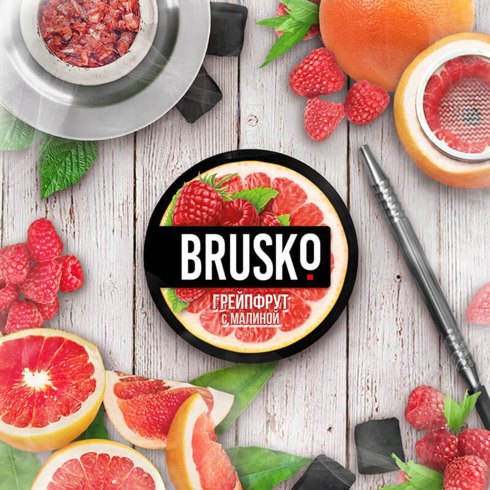 Brusko Medium - Грейпфрут с малиной 50 гр. - купить в интернет-магазине  HookahDealers.ru