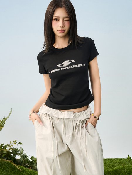 Женская футболка HARSHandCRUEL WMNS "Foam Logo" Crop Tee