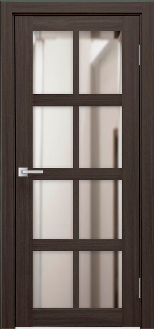 Межкомнатная дверь Мюнхен 01 ДО / Цвет тон Грей / Зеркало / Двери Верда