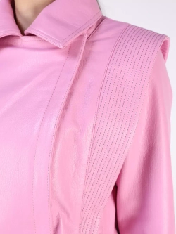 Кожаная куртка демисезонная косуха кимоно