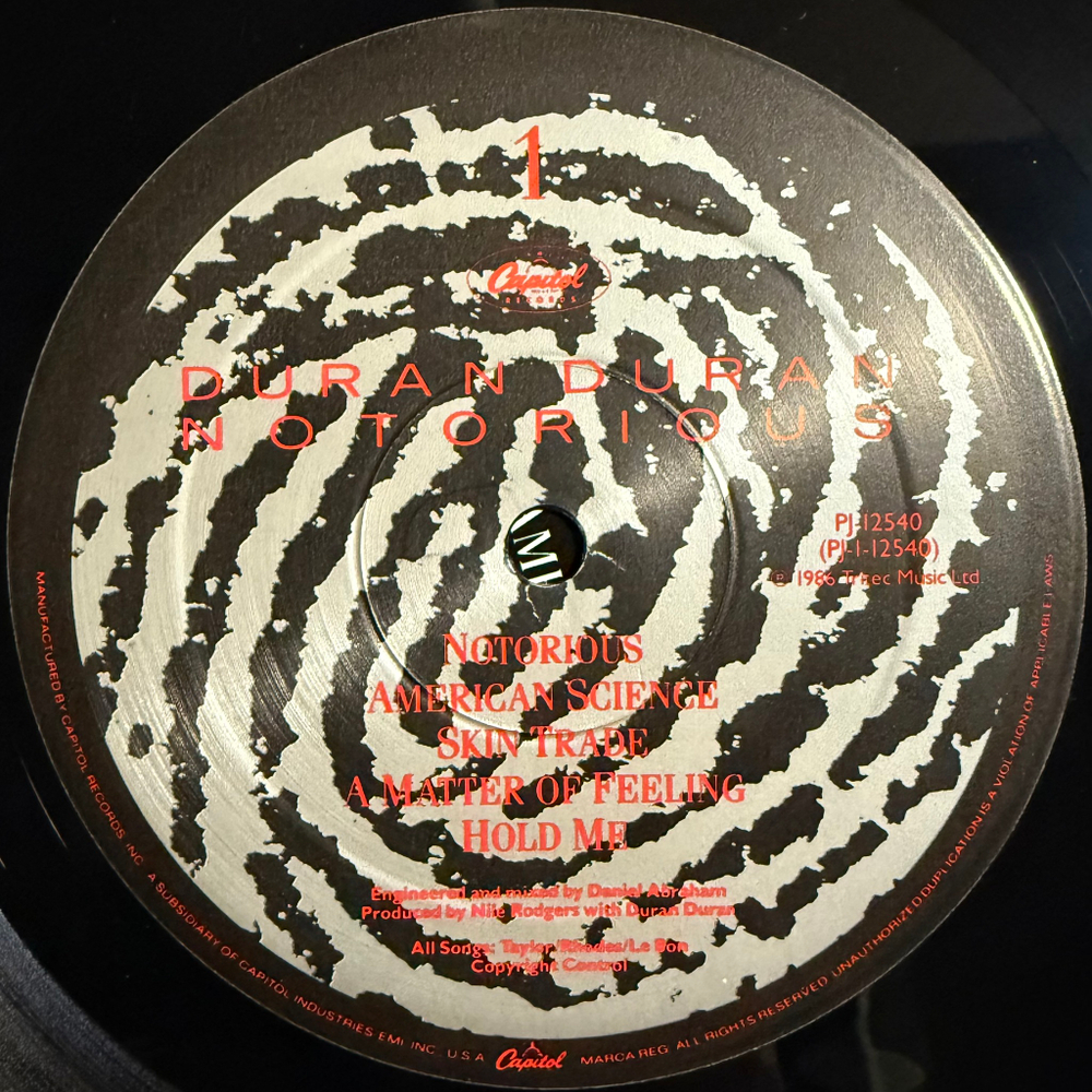 Duran Duran - Notorious (США 1986г.)