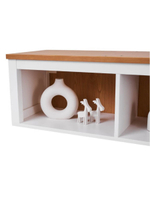 IKEA Полка настенная HEMNES,148*37*34, из массива сосны, белый, КЫМОР (ХЕМНЭС ИКЕА)