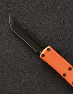 Автоматический складной нож SteelBro UTX-85 Hellhound Black VG-10 719-1OR (оранжевый) фронталка/выкидуха