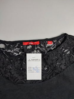 Блузка S.Oliver с кружевной отделкой 44 размер