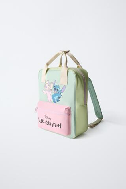 ZARA РЮКЗАК С ПРИНТОМ LILO & STITCH © DISNEY, РОЗОВЫЙ