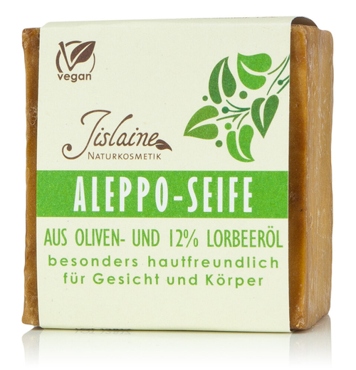 Мыло Jislaine Aleppo с 12% лаврового масла в бруске, 200 гр