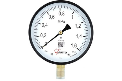 Манометр МП4-Уф 0-1,6 МПа кт.1,5 d.160 IP40 M20*1,5 РШ