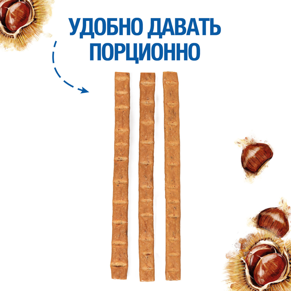 Лакомство Monge Gift Sensitive digestion для собак всех пород "Мягкие палочки" со свежим ягненком и каштаном для чувствительного пищеварения 45 г