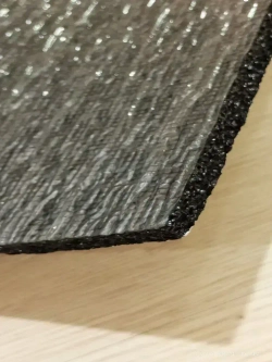 Пенофол Утеплитель для стен, для пола фольгированный самоклеющийся 10 мм длина 2 метра, черный