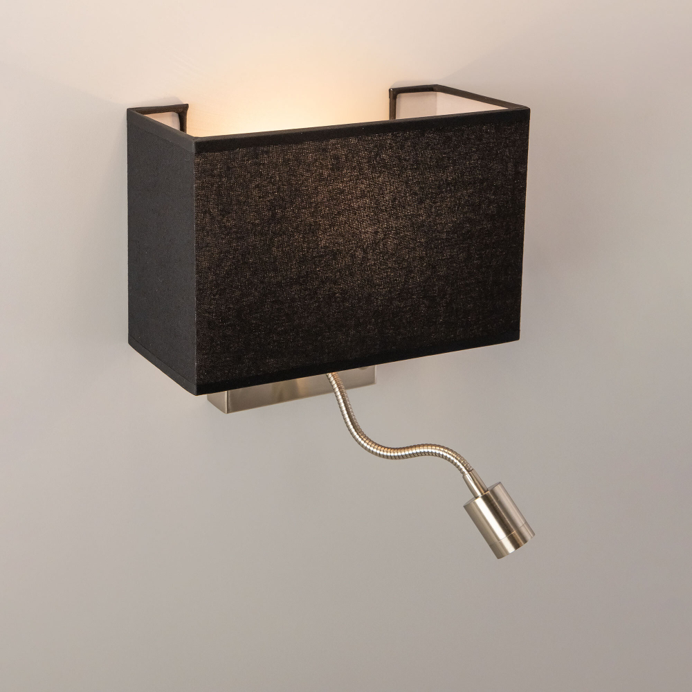 Citiluх Декарт CL704301 Бра с чёрным абажуром и диммером