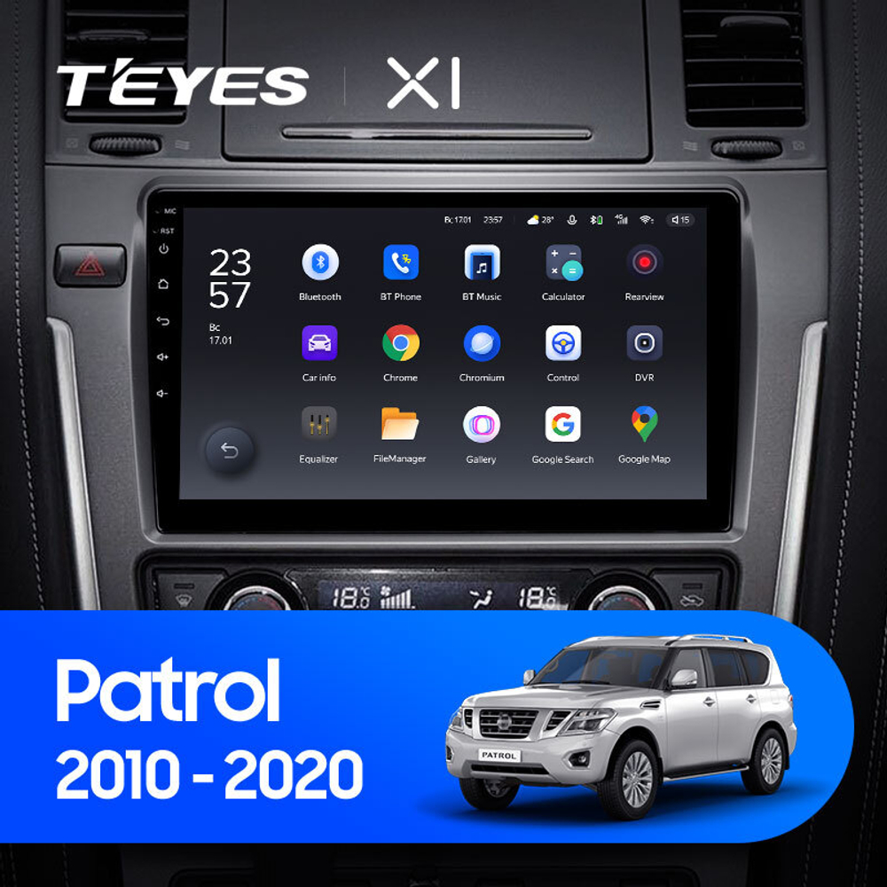 Teyes X1 10,2" для Nissan Patrol 2010-2020