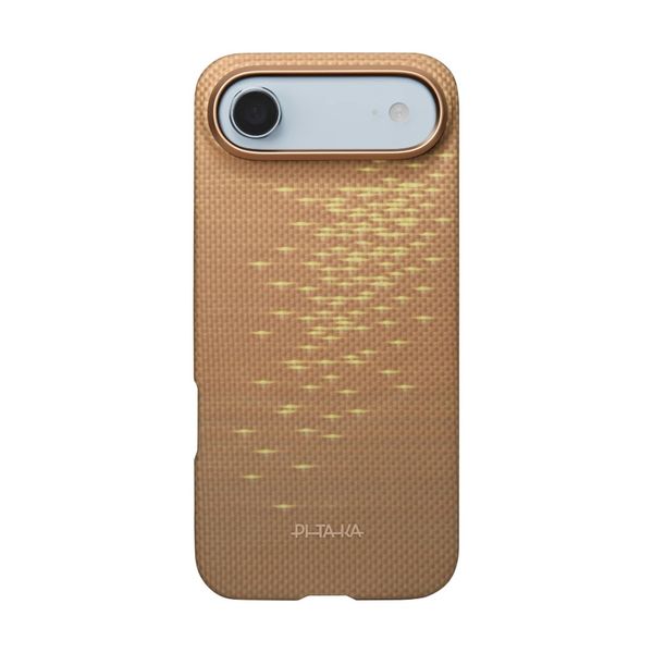 Чехол Pitaka Edge Case для iPhone Air, Золотой блик | Golden Glint
