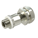 Взрывозащищенный кабельный ввод серии КАЕРМ для бронированного инебронированного кабеля в металлорукаве COSMEC Dn:40 М40х1,5 d:24,8-31мм. Никелированная латунь IP66/IP68