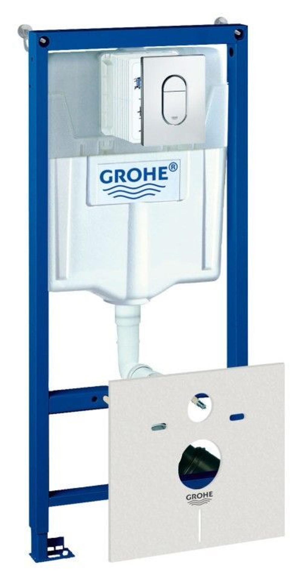 Инсталляция для подвесного унитаза Grohe Rapid SL 38929000 4 в 1 с кнопкой смыва
