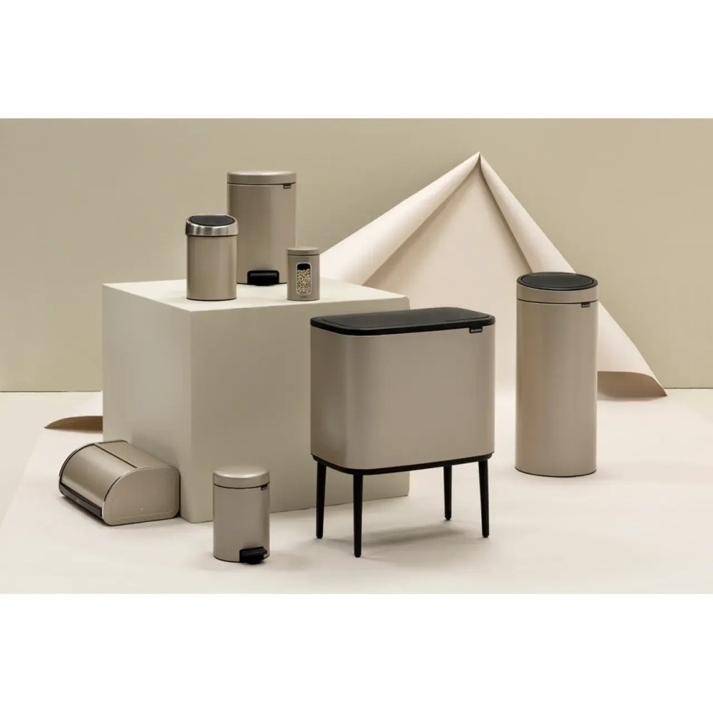 Brabantia NewIcon Контейнер для мусора Gold Metalic, 12 л.