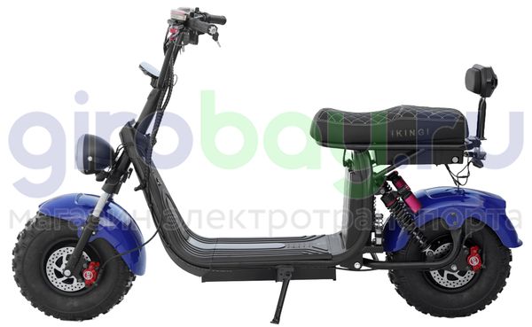 Электроскутер IKINGI X7 PRO OFF-ROAD 3000W - Синий фото №2