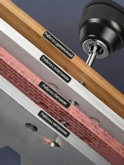 Дрель шуруповерт ударная аккумуляторная бесщеточная Vniissok 18В, 80Нм, для ледобура и зимней рыбалки