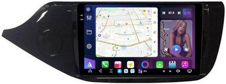 Магнитола для KIA Ceed 2 JD 2012-2018 (рамка глянцевая) - FarCar GX216M монитор 9.5" 2K QLED на Android 14, TS20, 6+128Гб, CarPlay, 4G SIM-слот