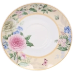 Чайная пара керамическая «Грация» (кружка 220мл+блюдце) в подарочной коробке, кремовая