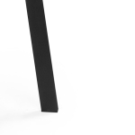 Стол деревянный Woodville Тринити Лофт 120 25 мм дуб делано темный, черный матовый, ножки черные