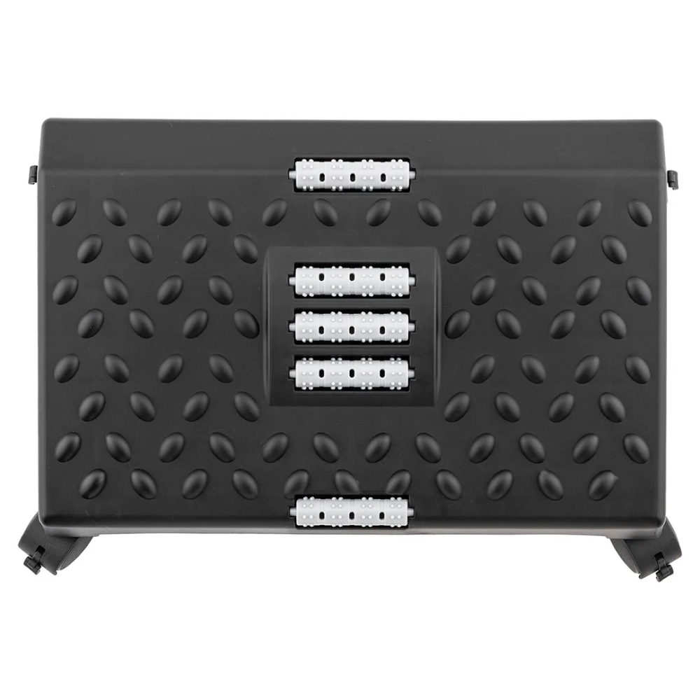 Подставка для ног с массажными роликами на колесиках(12.5х25х38см) WMC TOOLS WMC-PLM2