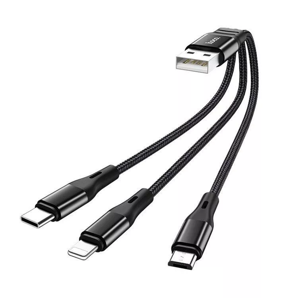 X47 3-in-1 Harbor charging cable(iP+Micro+Type-C)