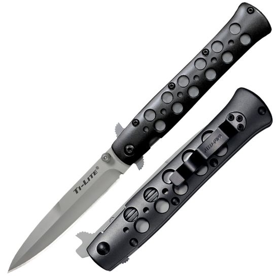 Складной нож Cold Steel 26B4 Ti-Lite 4 Aluminium Handle c клинком из стали CPM-S35VN, рукоять алюминий