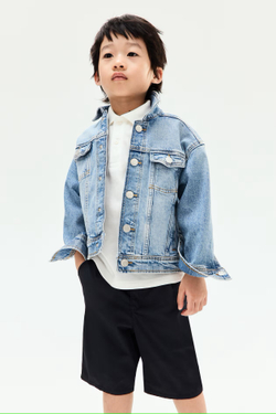 H&M Шорты-чиносы, темно-синий