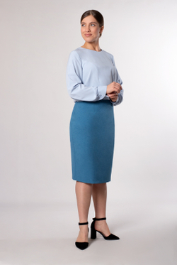 Юбка женская 1328Ла, Деним #38Ден011328Ла