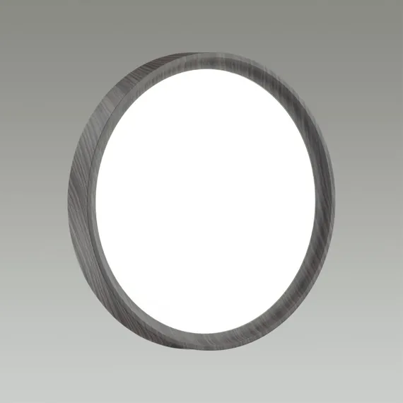 7627/CL PALE SN 000 Светильник пластик/белый/венге под дерево LED 30Вт 4000К D330 IP43 WOODI