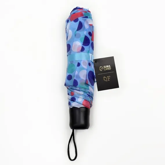 Зонт механический «Горошек», 3 сложения, 8 спиц, R = 48 см, цвет МИКС