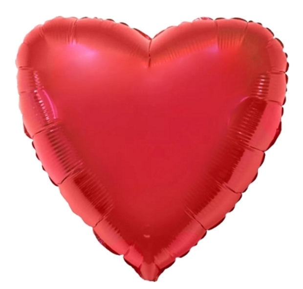 Шар (45см) сердце, красный