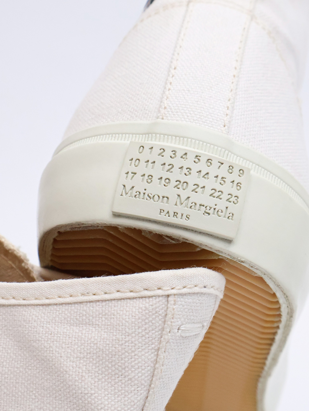 Кеды Maison Margiela Tabi Canvas High Top White