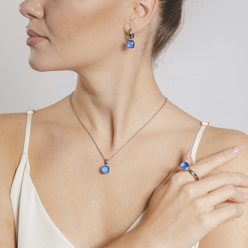 Серьги Qudo Firenze Light Sapphire 300186 BL/S